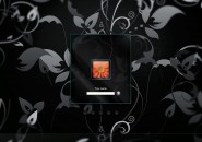 Floral Black Logon Screen