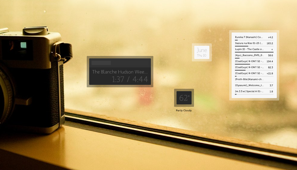 Freeze Memories Rainmeter Theme For Windows 7