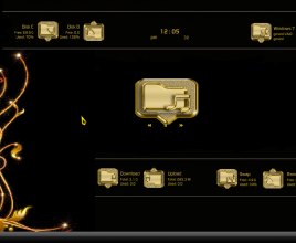 Gold Rainmeter Skin