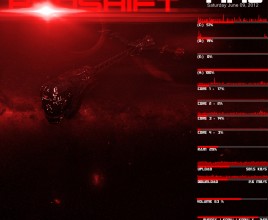 Horizon Red Shift Rainmeter Skin