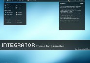 Integrator Blue Rainmeter Theme
