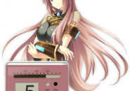 Megurine Luka Clock Pink Rainmeter Skin For Windows 7