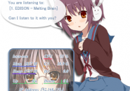Nagato Yuki 3 Windows 7 Rainmeter Theme