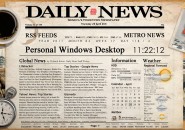 Newspaper Desktop Rainmeter Theme