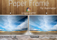 Paper Frame Windows 7 Rainmeter Skin