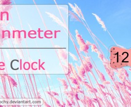 Pink Cotton Windows 7 Rainmeter Theme
