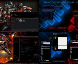 Rise of primes red theme for windows 7