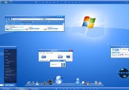 Serene Blue More Quiet Windows Blind Theme