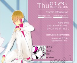Shizuo Rainmeter Skin For Windows 7