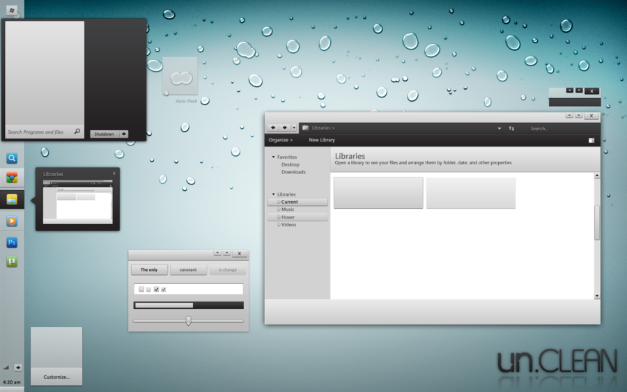 Hax’s Clean UI Rainmeter Skins