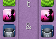 Vertical Pink Docky Rainmeter Theme For Windows 7