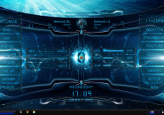 HUD Blue Ultimate Rainmeter Skin