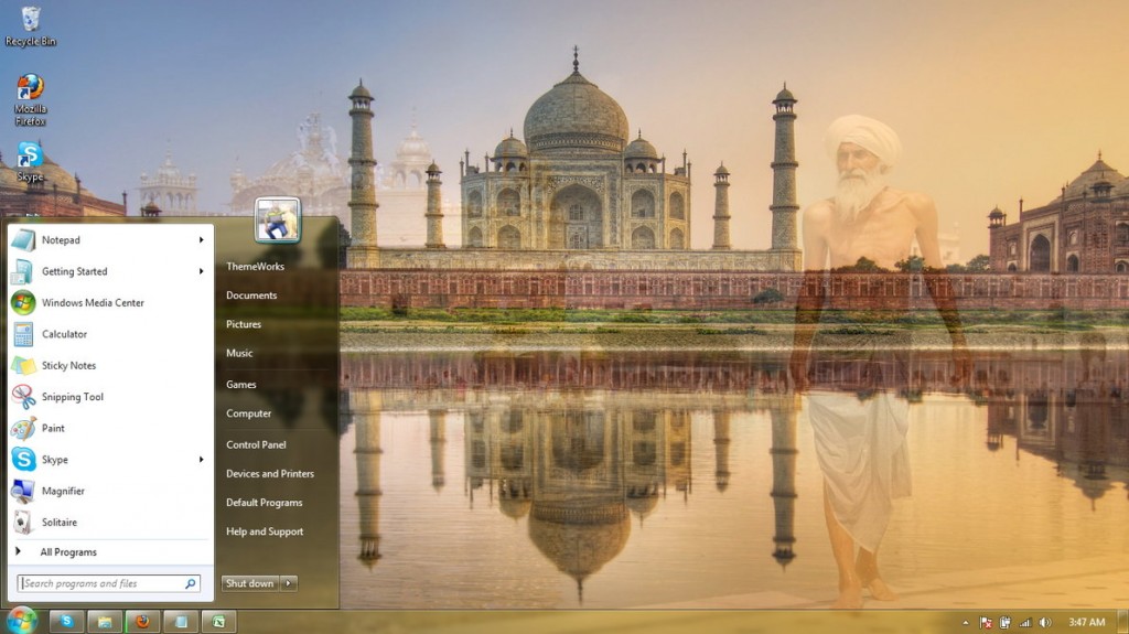 Colors of India themepack for windows 7