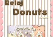 Reloj Donut Cream Rainmeter Skins