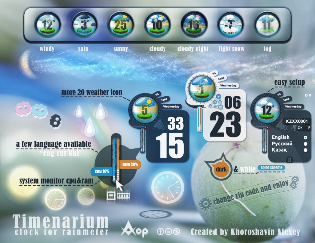 Windows 7 Utilities Rainmeter Skins
