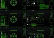 Alien Corp Windows7 Rainmeter Theme