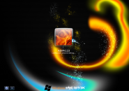 Rainbow Swirl Windows7 Logon Screen