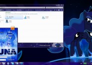 Princess Luna Visual Styles for Windows7
