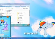 Rainbow Dash Visual Styles for Windows7