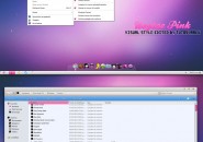 Uvytae Pink Visual Styles for Windows7